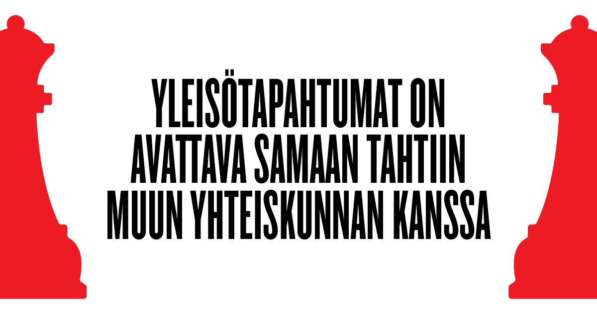 Julkilausuma somekuva vaaka slogan